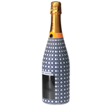 Navy & White Cane  Champagne