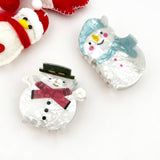 Christmas Festive Acrylic Printed Hair Claw: H