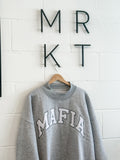 MAFIA MOCK NECK CREW- GRAY by The Good Game Co.