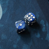Mahjong Dice (Pair of 2): Pink & Teal