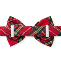 TARTAN PLAID DOG BOW TIE