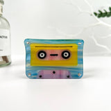 Creative Cartoon Cassette Tape Acetate Hair Claw Clip: Yellow