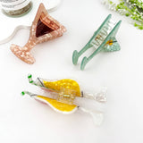 Fresh Cocktail Print Creative Hair Claw Clip: Green