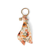 Floral Satin Keychain: Rainbow Garden