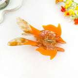 Goldfish Acetate Patchwork Hair Claw Clip: Gold