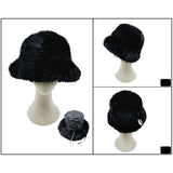 Fuzzy Faux Fur Bucket Hat
: Blue