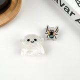 White Ghost Hair Claw,Halloween Hair Clip: Ghost