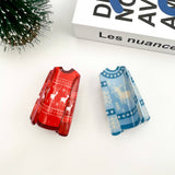 Sweater Style Hair Clip, Christmas Claw Clip: B