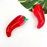 Red Chili Pepper Hair Claw Clip, Funny Vegetable Hair Clip: Chili