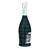 Blue & Green Christmas Tartan Prosecco Bottle Wrap