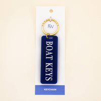 Boat Keys Keychain: Orange / Keychain with Hang Tag