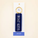 Boat Keys Keychain: Orange / Keychain with Hang Tag