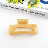 4.13'' Rectangular Hair Clip,Classic Claw Clip: Orange