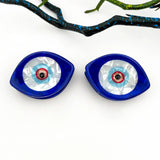 Mini Blue Sun Eye Acrylic Hair Claw Clip: Eye