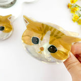 Adorable 3D Cat Acetate Hair Claw Clip – Cute & Quirky Style: Yellow