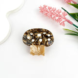 Mushroom Plant Acetate Hair Claw Clip: Brown