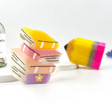 Book & Pen Acetate Hair Claw Clip – Creative Design: Books
