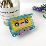 Creative Cartoon Cassette Tape Acetate Hair Claw Clip: Yellow