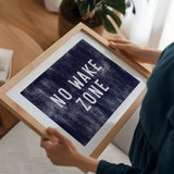 No Wake Zone Canvas Art Print Coastal Beach Wall Decor: 11x14
