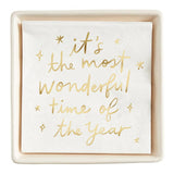 IT’S THE MOST WONDERFUL TIME OF THE YEAR COCKTAIL NAPKINS TRAY