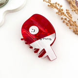Football & Basketball Sports Hair Claw Clip: Badminton