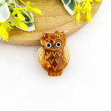 Owl Claw Clip, Large & Mini Hair Clip: White