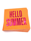 HELLO SUMMER COCKTAIL NAPKINS