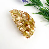 Hollow Monstera Leaf Creative Hair Claw Clip: Green