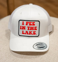 I PEE IN THE LAKE TRUCKER HAT