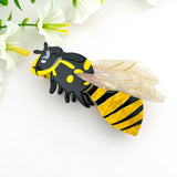 🐝 Queen Bee Elegance – Acetate Honeybee Claw Clip: Yellow