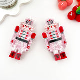 Sweet Pink Nutcracker King Hair Claw Clip: Pink