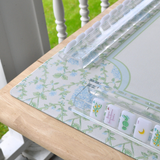 BLUE HYDRANGEA MAHJONG MAT