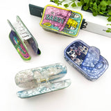Funny Sardine Tin Themed Hair Claw Clip: Blue
