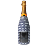 Navy & White Cane  Champagne