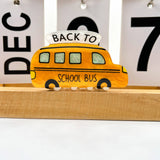 School Bus Acrylic Hair Claw Clip: Yellow