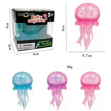 Sequin Glitter jellyfish squishy sensory toy-no brand: Jelly Green-Highly recommended
