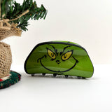 Green Goblin Face Hair Claw Clip: Green