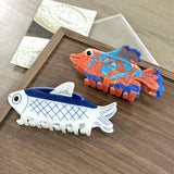 Colorful Fish-Shaped Hair Claw, Sardine Hair Clip: Sardine
