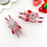 Sweet Pink Nutcracker King Hair Claw Clip: Pink