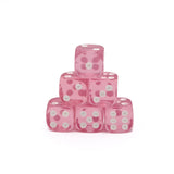 Mahjong Dice (Pair of 2): Pink & Teal