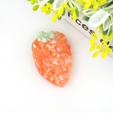 Strawberry Hair Clip,Fruit Claw Clip: Red