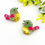 🐦 Mini Bird Cute & Whimsical Animal Acetate Hair Claw Clip: Pink