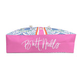 Britt Mills Mahjong Tote Bags: Aria (Blue)