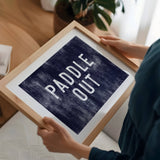 Paddle Out Canvas Art Print Coastal Beach Wall Decor 8x10: 11x14