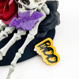 Halloween Mini Hair Clips, Ghost & Bat Cute Hair Accessories: Hat