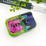 Funny Sardine Tin Themed Hair Claw Clip: Blue