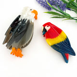 Eagle Fish Parrot Acetate Animal Hair Claw Clip: A