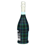 Blue & Green Christmas Tartan Prosecco Bottle Wrap