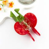 Original Juicy Cherry Acetate Fruit Hair Claw Clip: Red