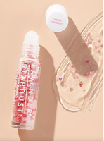 Kissing Glitter Lip Gloss Red Hearts Cherry Stardust: 30 Ounces